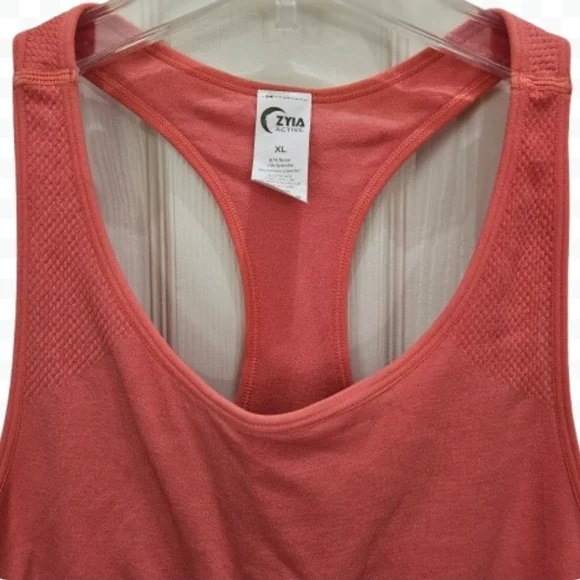 Zyia Active Pink TieDye Crop Tank Sz XL - Picture 2 of 8